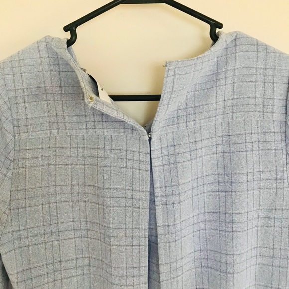 NWT Ali & Jay Weekend One Plaid Chambray Romper - Picture 4 of 5